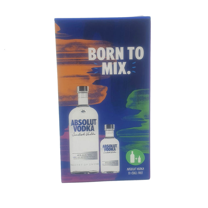 BOGO Absolut Vodka 1L + 20cl FREE - Special Offer - Buy online with Fyxx for delivery.