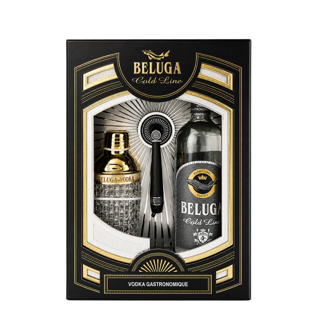 Beluga Vodka | Gold Line (70cl) with Shaker (Gift Set)
