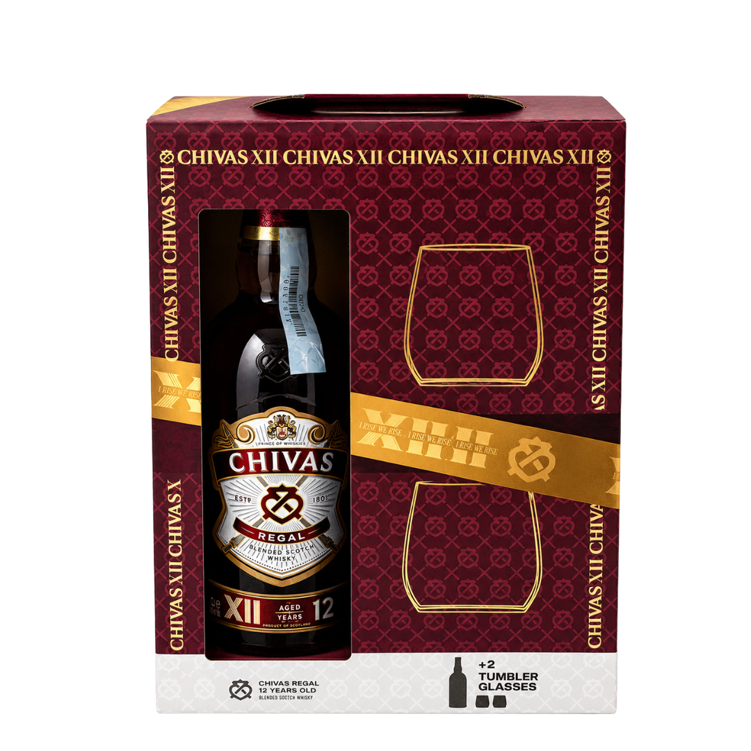 Chivas Regal | 12 Year Old (1L) with 2 Glasses
