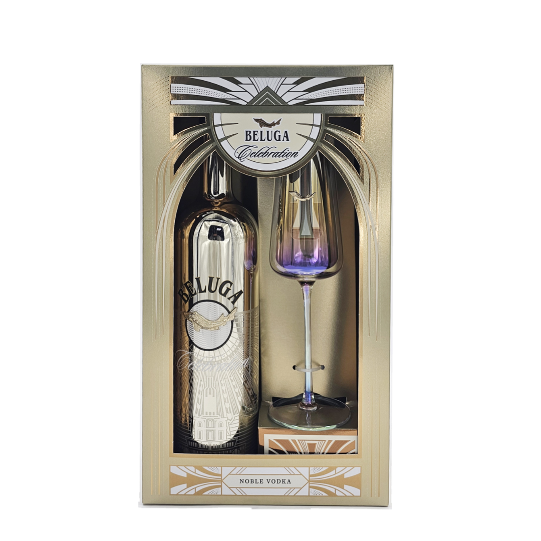 Beluga Vodka | Celebration 70cl with Flute Glass