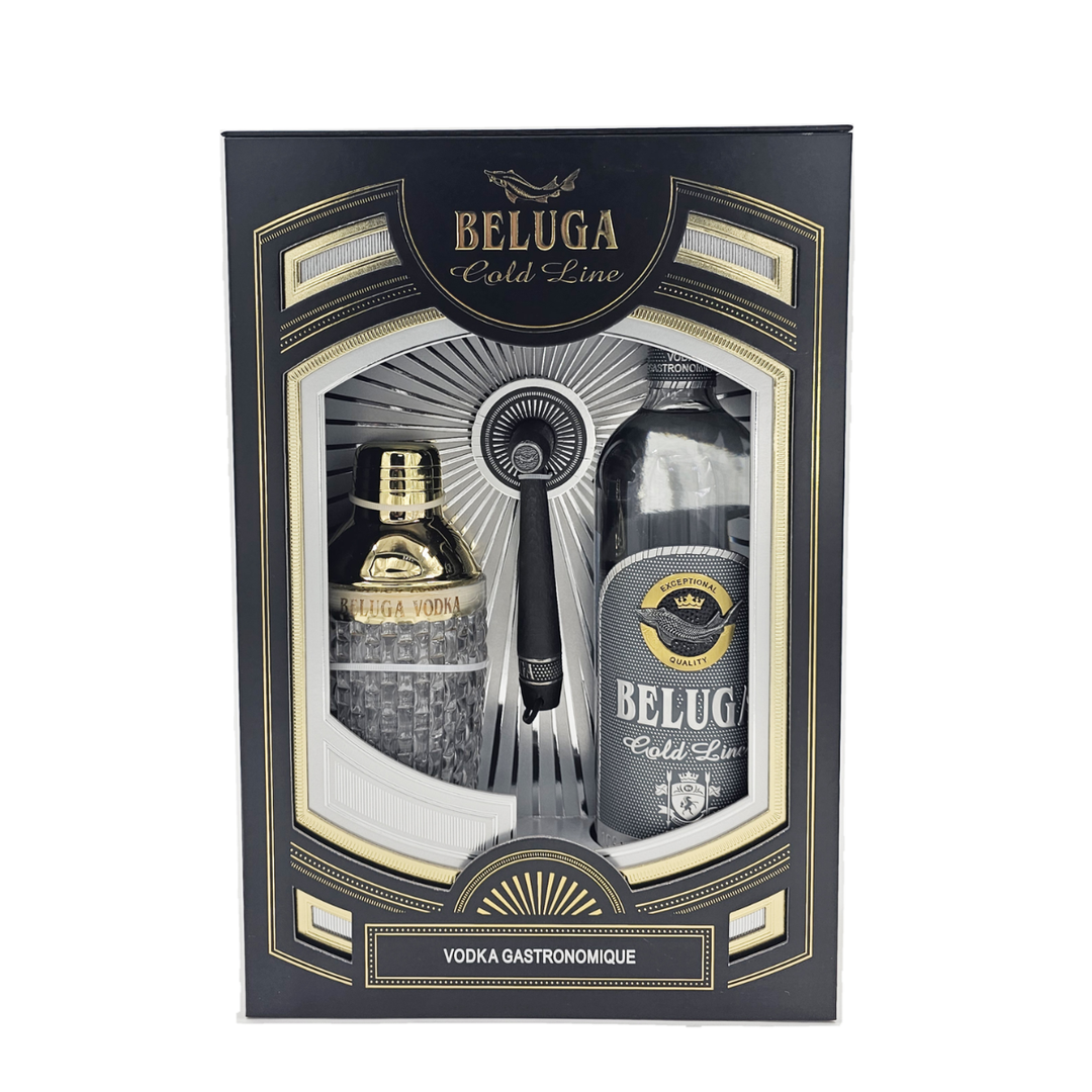 Beluga Vodka | Gold Line (70cl) with Shaker (Gift Set)