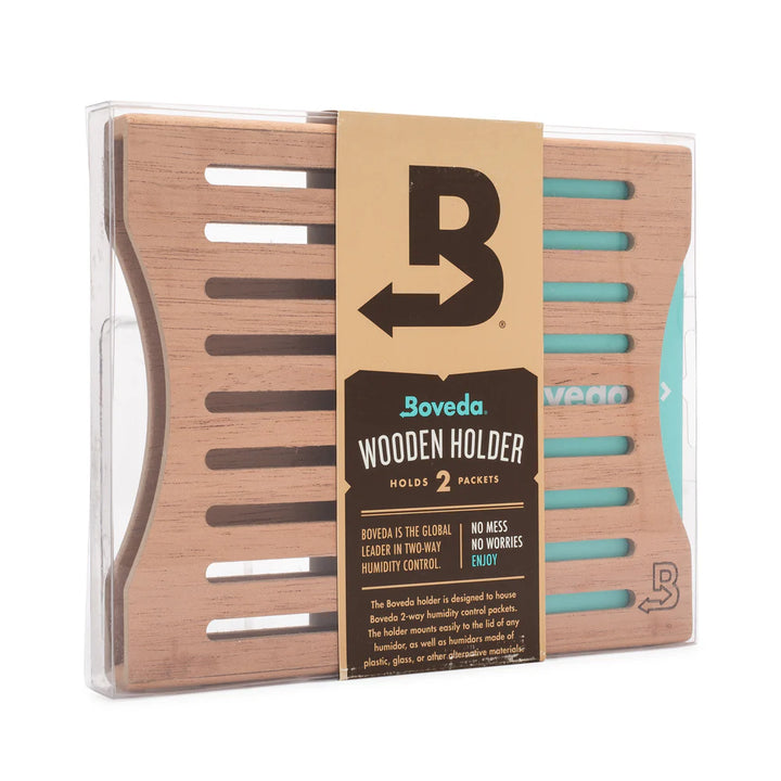 Boveda | Cedar Wooden Humidity Control Bag Holder for Humidors (Slim) - Cigar Accessory - Buy online with Fyxx for delivery.