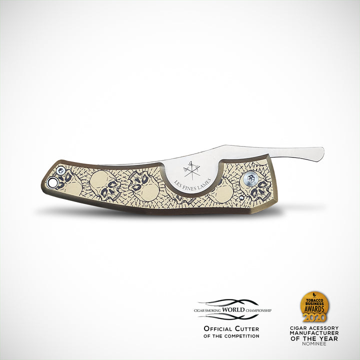 Les Fines Lames | LE PETIT Cigar Cutters - Brass Series - Cigar Accessory - Buy online with Fyxx for delivery.