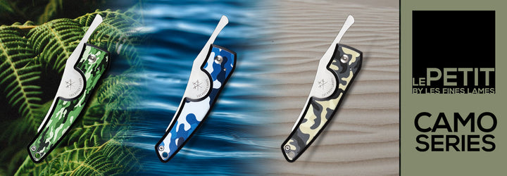 Les Fines Lames l LE PETIT Cigar Cutters - Camo Series - Cigar Accessory - Buy online with Fyxx for delivery.